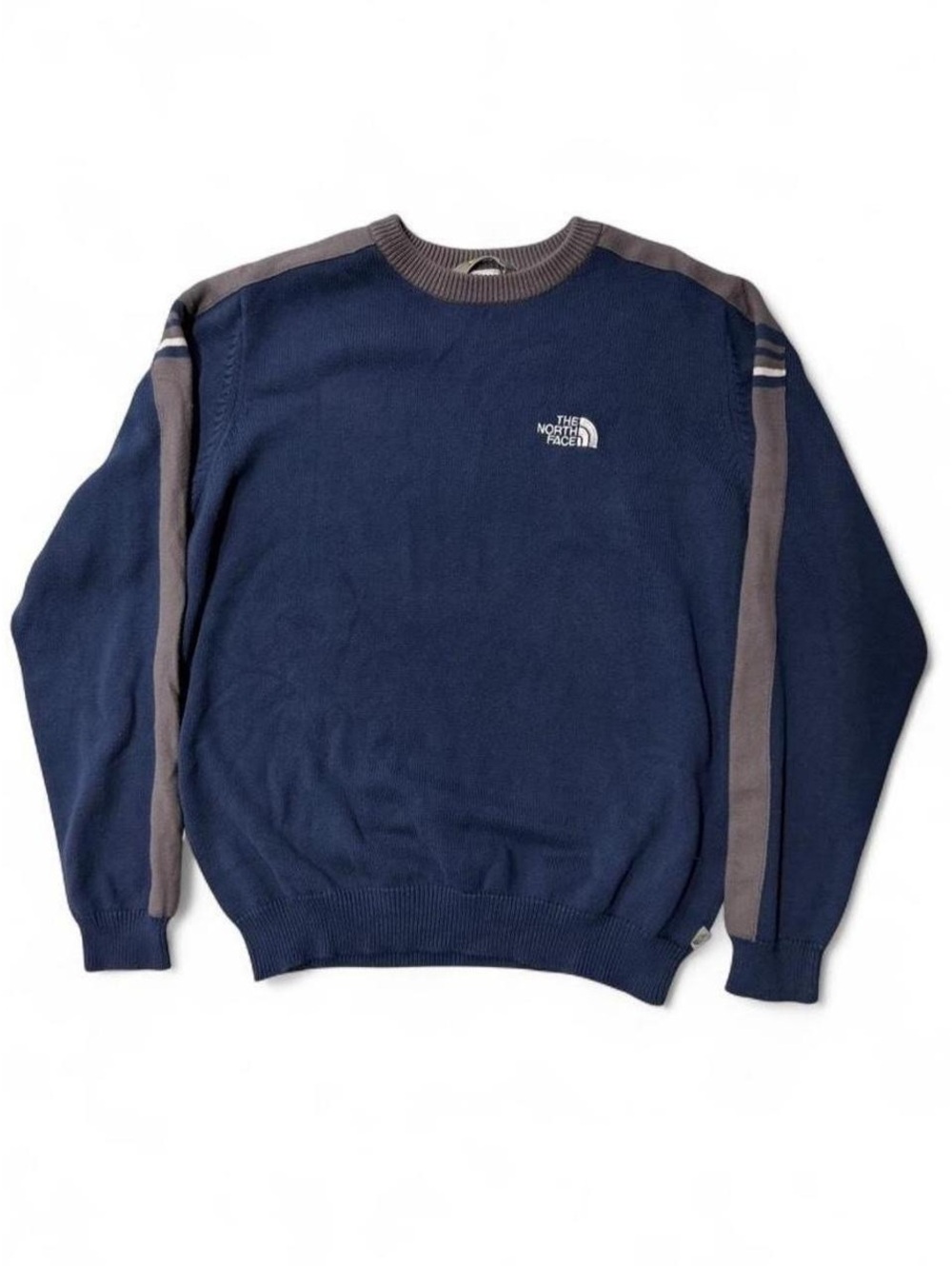 The North Face Navy Gray Crewneck Sweater